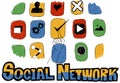 Social Network Social Media Internet Web Online Concept Royalty Free Stock Photo