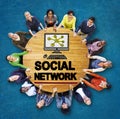 Social Network Social Media Internet WWW Web Online Concept Royalty Free Stock Photo