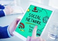 Social Network Social Media Internet WWW Web Online Concept Royalty Free Stock Photo