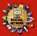 Social Network Social Media Internet WWW Web Online Concept Royalty Free Stock Photo