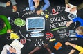 Social Network Social Media People Meeting Education Concept Royalty Free Stock Photo