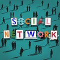 Social Network Social Media Technology Connected Concept