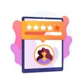 Social network user popularity vector concept metaphor.