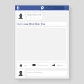Social network window photo frame message chatting messaging concept flat design vector illustration