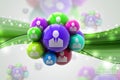Social networking bubbles Royalty Free Stock Photo