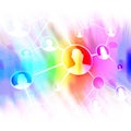 Social Networking Friends Diagram Royalty Free Stock Photo