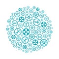 Social networking vector concept