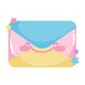 Social networks cartoon email envelope message icon
