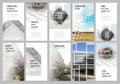 Social networks stories design, vertical banner or flyer templates. Covers design templates for flyer, leaflet, brochure