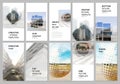 Social networks stories design, vertical banner or flyer templates. Covers design templates for flyer, leaflet, brochure