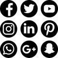 Social media icons Royalty Free Stock Photo