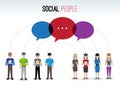 Social people concept Royalty Free Stock Photo