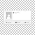 Social photo frame. Contacts template framework. Insert your pi