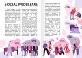 Social Problems Infographics