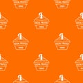 Social protest riot pattern vector orange