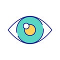 Social research technique RGB color icon