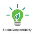 Social Responsibility Solid Icon Set w Honesty, integrity, & col Royalty Free Stock Photo