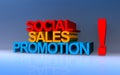 Social sales promotion on blue