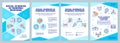 Social sciences in pandemic response brochure template