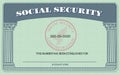 Social Security Card Royalty Free Stock Photo