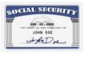 Social Security card Royalty Free Stock Photo