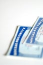Social security cards Royalty Free Stock Photo