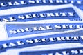 Social Security Cards Representing Finances and Retirement Royalty Free Stock Photo