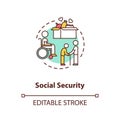 Social security concept icon