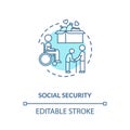 Social security concept icon