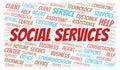 Social Services word cloud