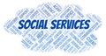 Social Services word cloud