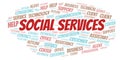 Social Services word cloud