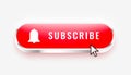 social subscription button add more follower to your web app Royalty Free Stock Photo