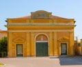 Social theater inaugurated in 1900 in Pomponesco (MN) Royalty Free Stock Photo