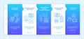 Social unity development projects onboarding vector template