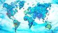 social viral marketing network community online media global business internet population world map art design illustration, 7 Royalty Free Stock Photo