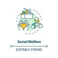 Social welfare concept icon