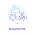 Social welfare concept icon