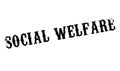 Social Welfare rubber stamp Royalty Free Stock Photo