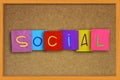 Social Words Typography Concept Royalty Free Stock Photo