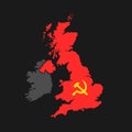 Socialism and communism in Great Britain GB and United Kingdom UK Royalty Free Stock Photo