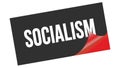 SOCIALISM text on black red sticker stamp Royalty Free Stock Photo