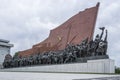 Socialist Revolution monument at Mansu Hill Grand Monument, Pyongyang, North Korea Royalty Free Stock Photo