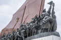 Socialist Revolution monument at Mansu Hill Grand Monument, Pyongyang, North Korea Royalty Free Stock Photo