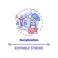 Socialization concept icon