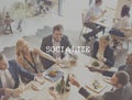 Socialize Community Network Society Unity Group Concept