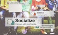 Socialize Community Society Relationship Socialization Concept Royalty Free Stock Photo