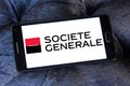 Societe generale bank logo Royalty Free Stock Photo