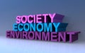 Society economy environment Royalty Free Stock Photo