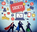 Society Social Media Network Connection Concept